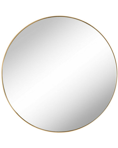 Круглое зеркало в золотой раме D1010